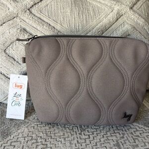 NWT Lug Volley Matte Luxe zipper travel pouch